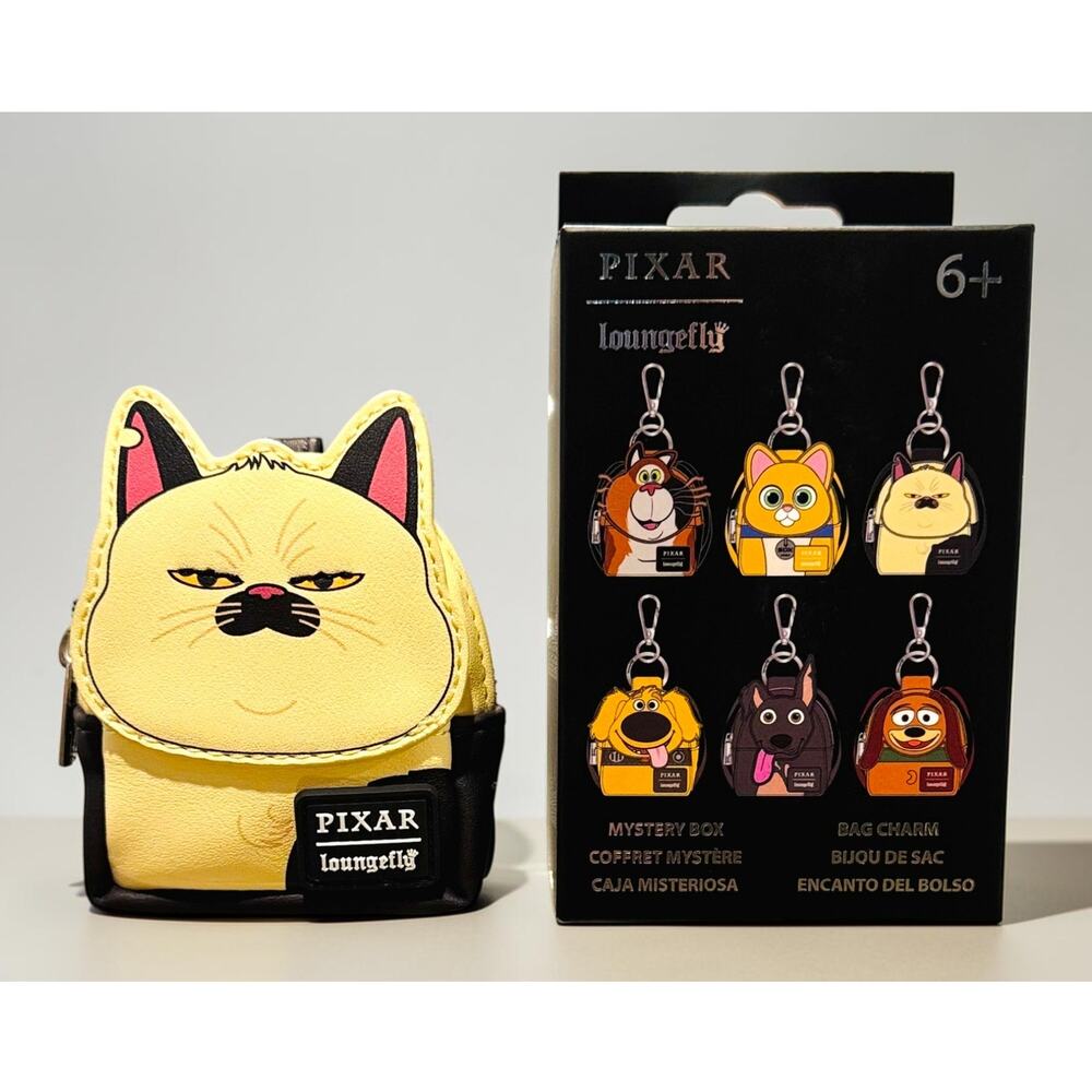 Loungefly Disney Pixar Luca Machiavelli Mini Backpack Bag Charm Keychain